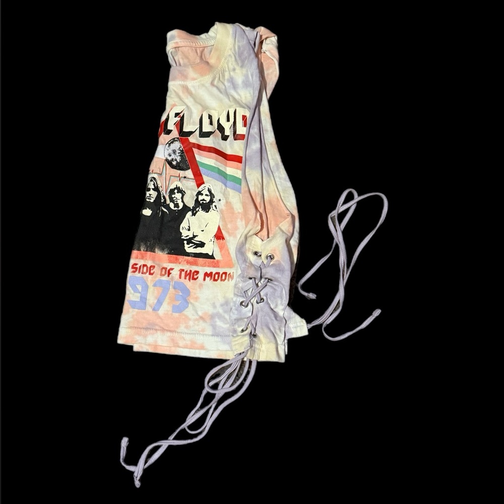 Pink Floyd Tie-Dye Crop Top